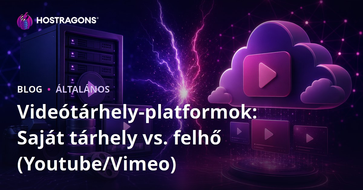 Videótárhely-platformok: Saját tárhely vs. felhő (Youtube/Vimeo)