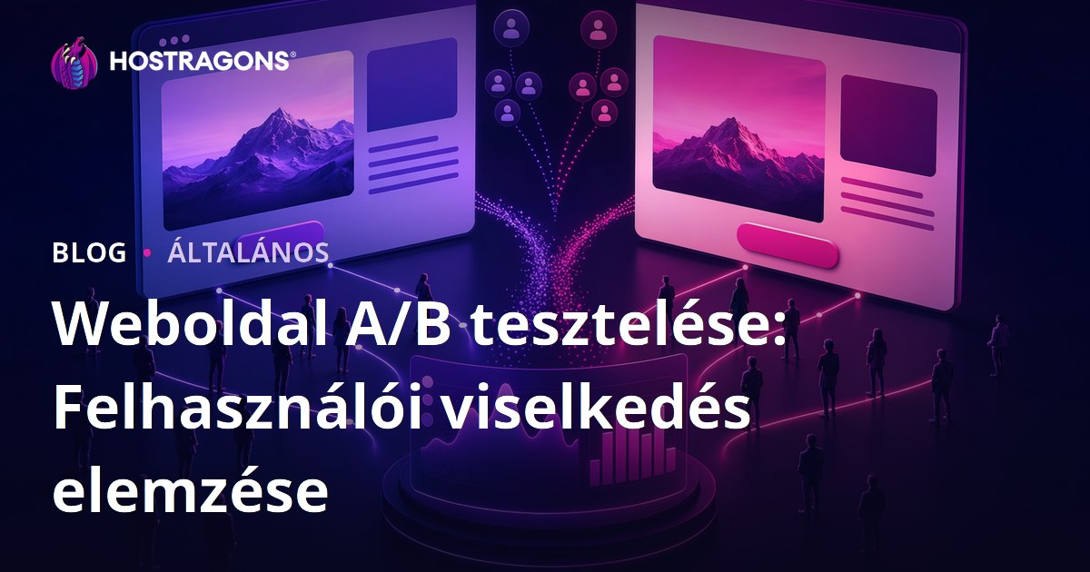 Weboldal A/B tesztelése: Felhasználói viselkedés elemzése