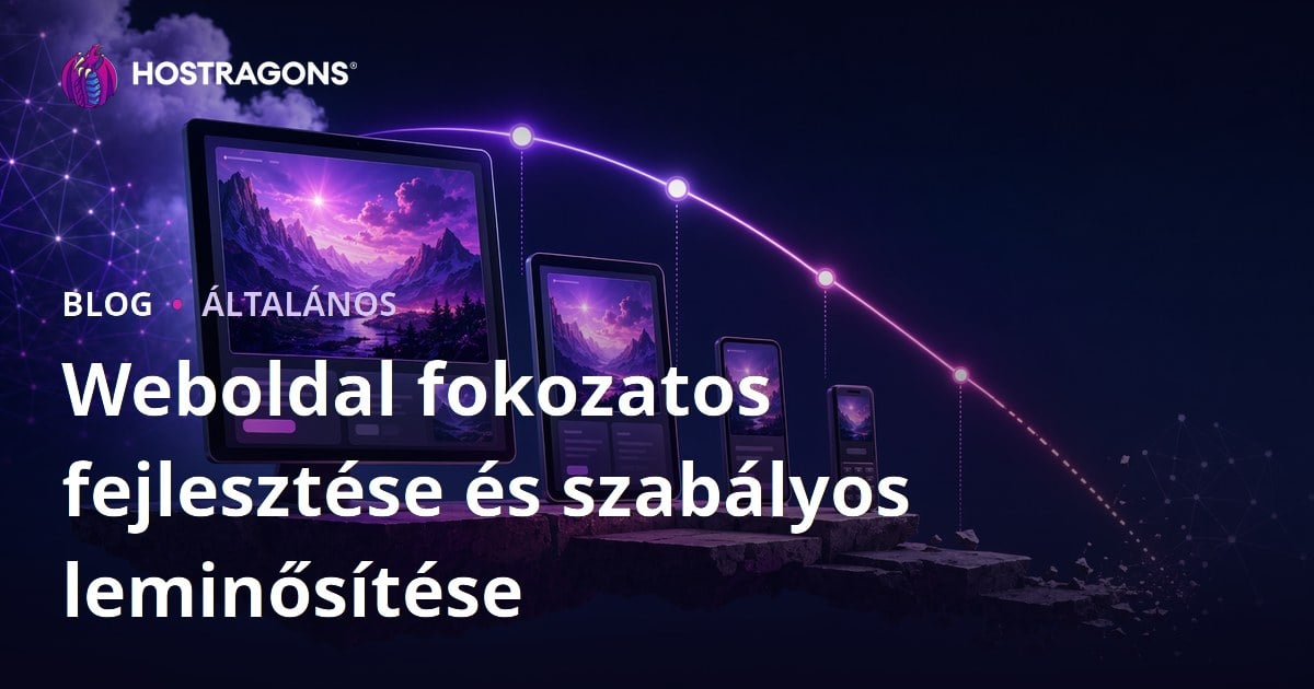 Weboldal fokozatos fejlesztése és szabályos leminősítése
