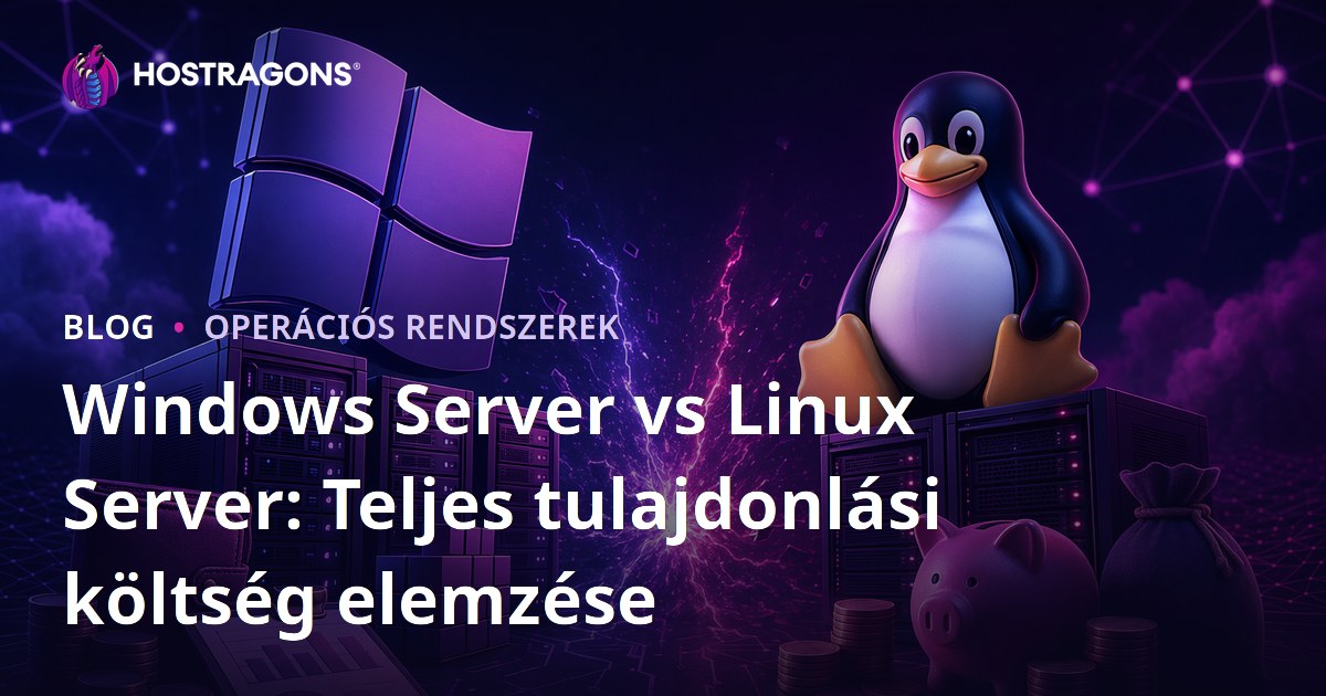 Windows Server vs Linux Server: Teljes tulajdonlási költség elemzése