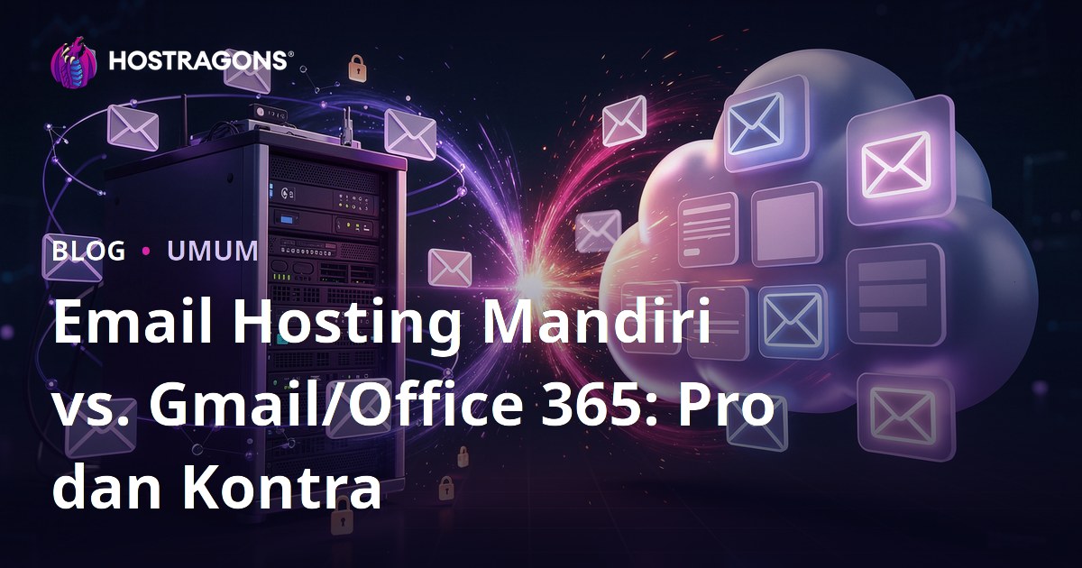 Email Hosting Mandiri vs. Gmail/Office 365: Pro dan Kontra