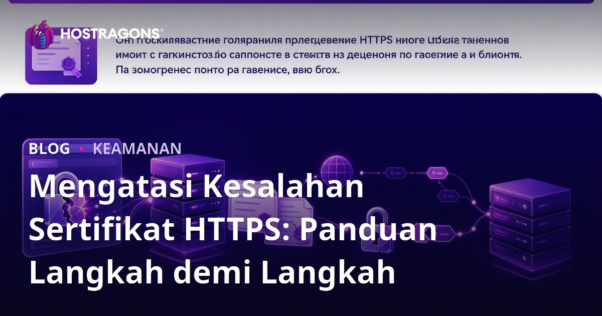 Mengatasi Kesalahan Sertifikat HTTPS: Panduan Langkah demi Langkah