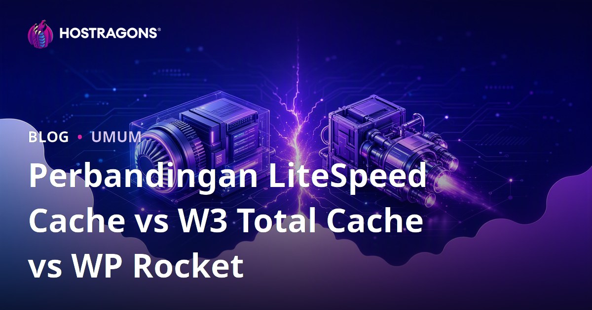 Perbandingan LiteSpeed Cache vs W3 Total Cache vs WP Rocket