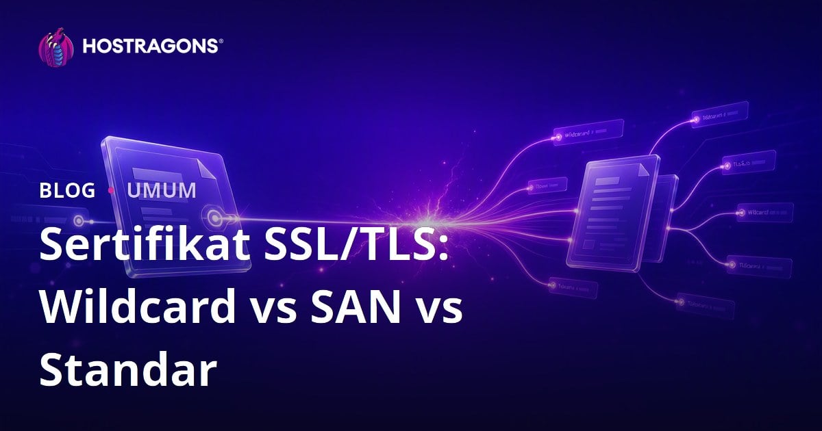 Sertifikat SSL/TLS: Wildcard vs SAN vs Standar