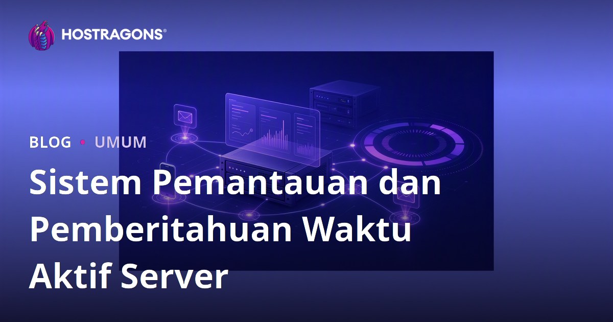 Sistem Pemantauan dan Pemberitahuan Waktu Aktif Server