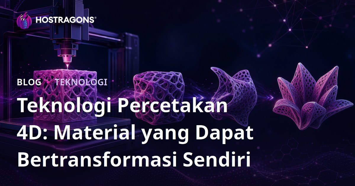 Teknologi Percetakan 4D: Material yang Dapat Bertransformasi Sendiri