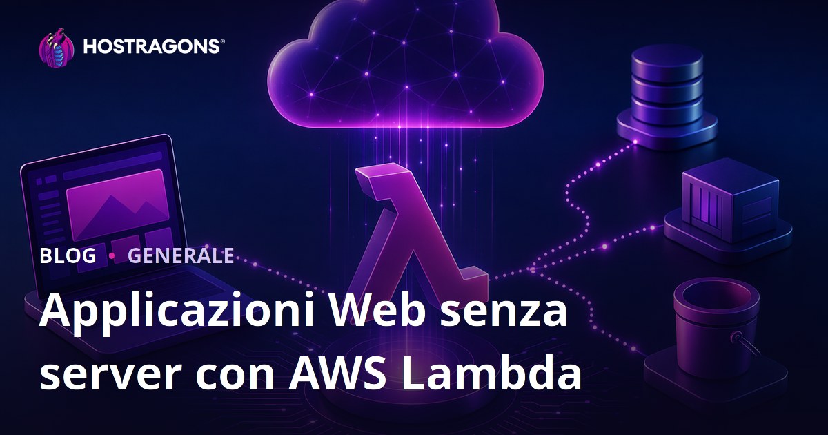 Applicazioni Web senza server con AWS Lambda