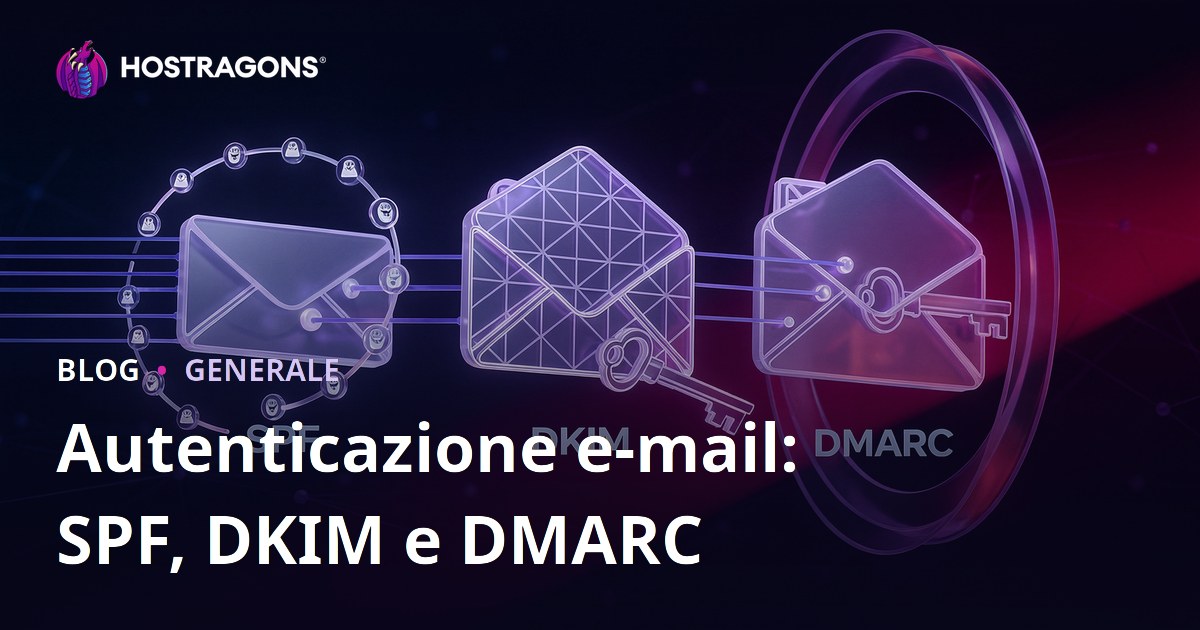 Autenticazione e-mail: SPF, DKIM e DMARC
