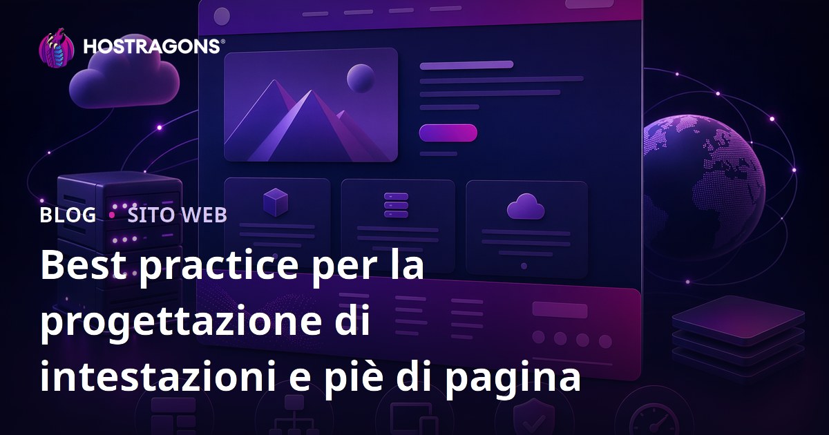 Best practice per la progettazione di intestazioni e piè di pagina