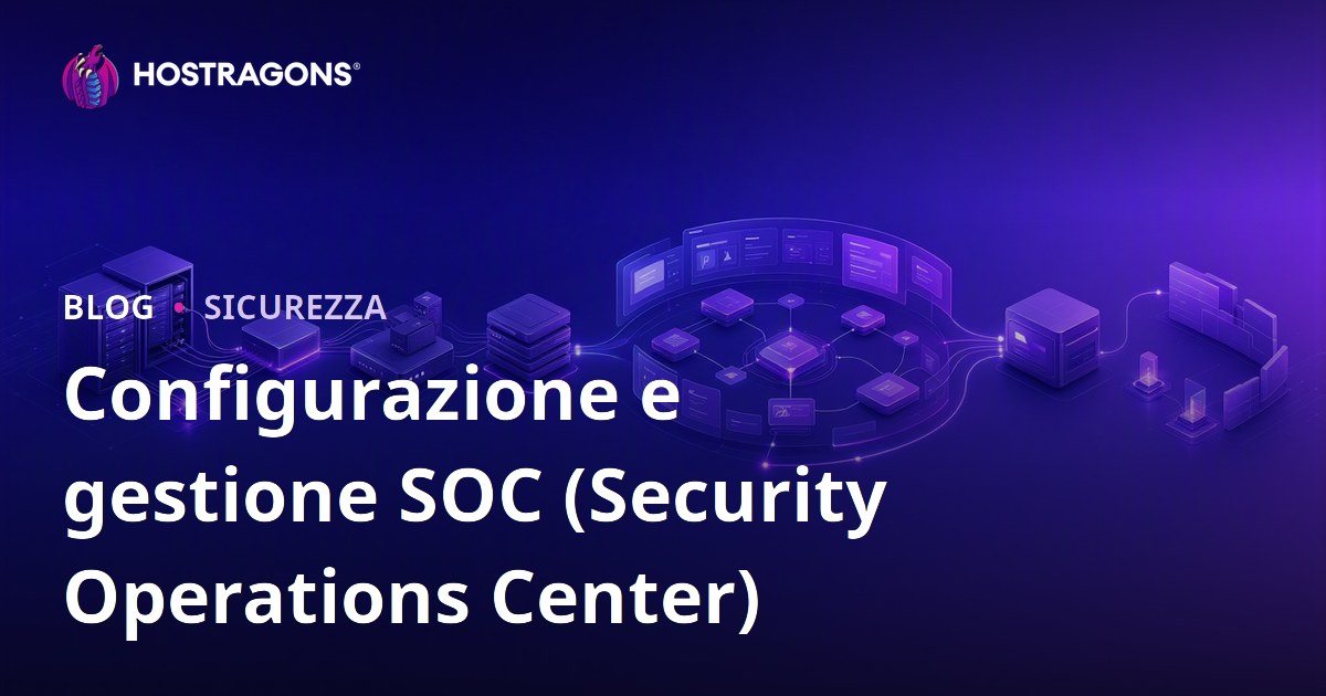 Configurazione e gestione SOC (Security Operations Center)