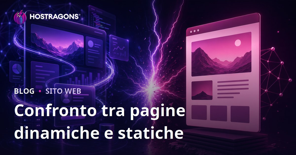 Confronto tra pagine dinamiche e statiche