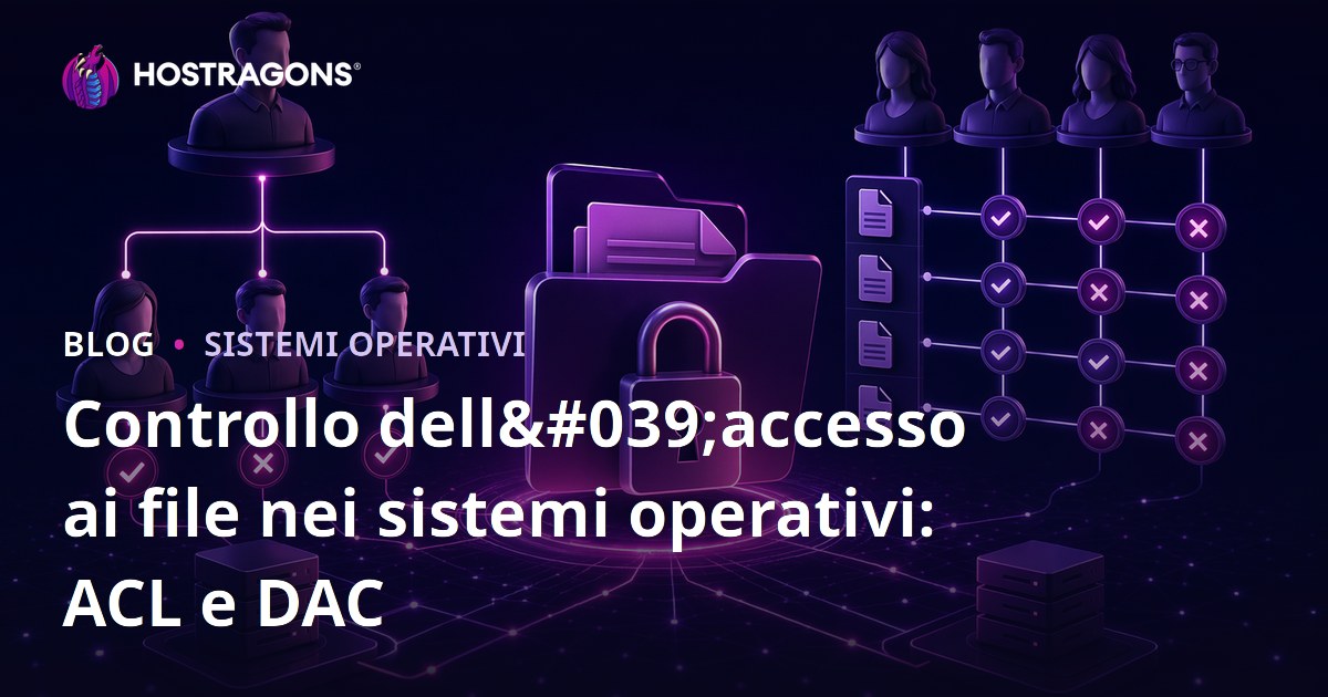 Controllo dell'accesso ai file nei sistemi operativi: ACL e DAC