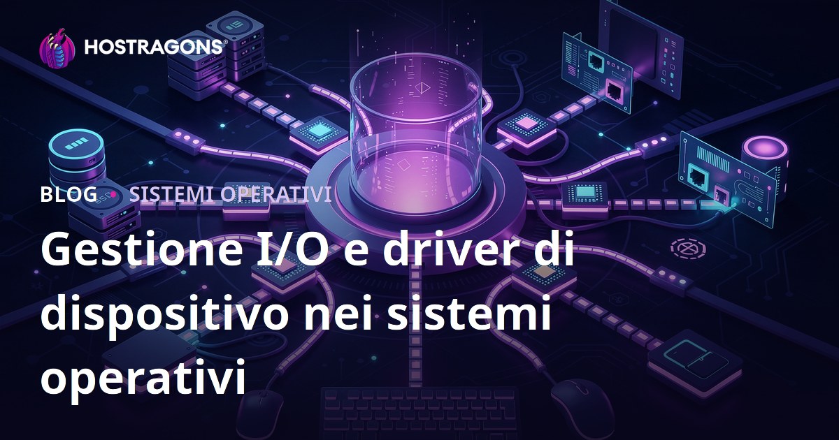 Gestione I/O e driver di dispositivo nei sistemi operativi