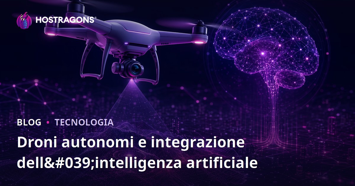 Droni autonomi e integrazione dell'intelligenza artificiale