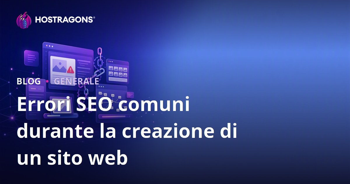 Errori SEO comuni durante la creazione di un sito web