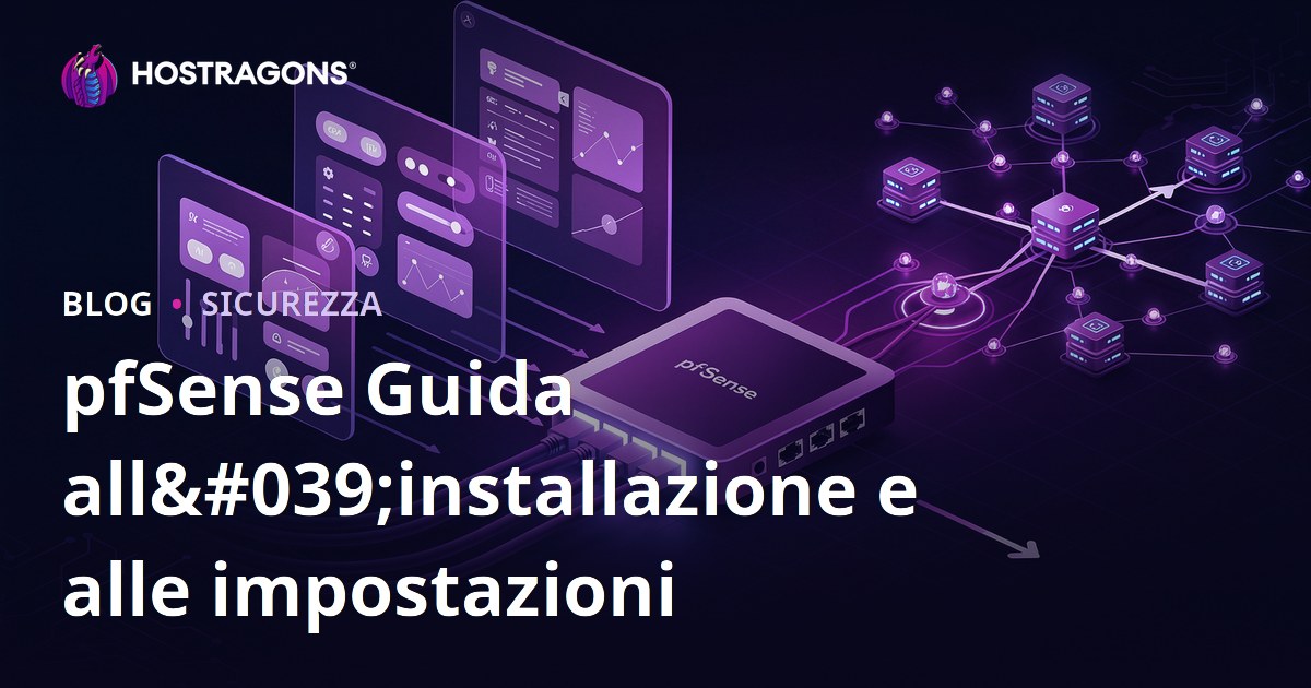 pfSense Guida all'installazione e alle impostazioni