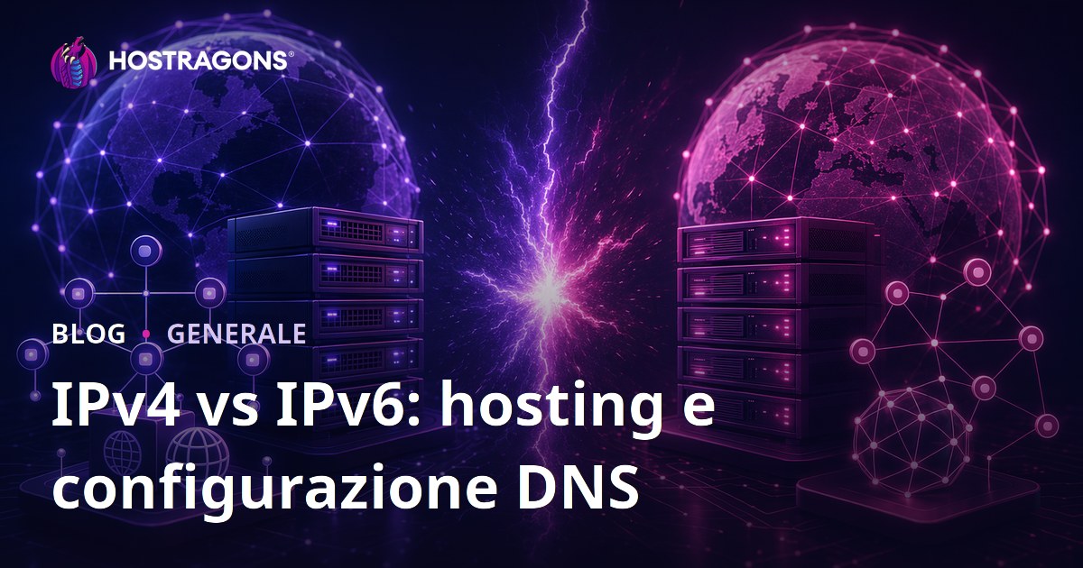 IPv4 vs IPv6: hosting e configurazione DNS