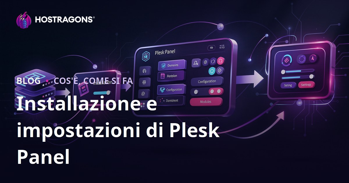 Installazione e impostazioni di Plesk Panel