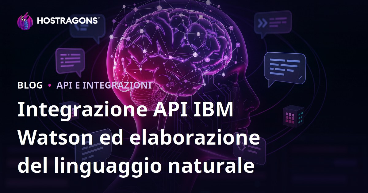 Integrazione API IBM Watson ed elaborazione del linguaggio naturale