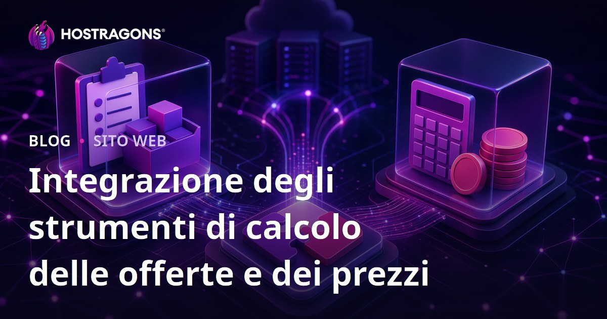 Integrazione degli strumenti di calcolo delle offerte e dei prezzi