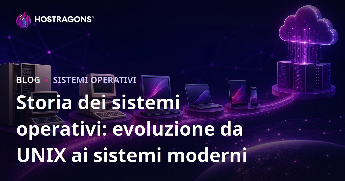 Storia dei sistemi operativi: evoluzione da UNIX ai sistemi moderni