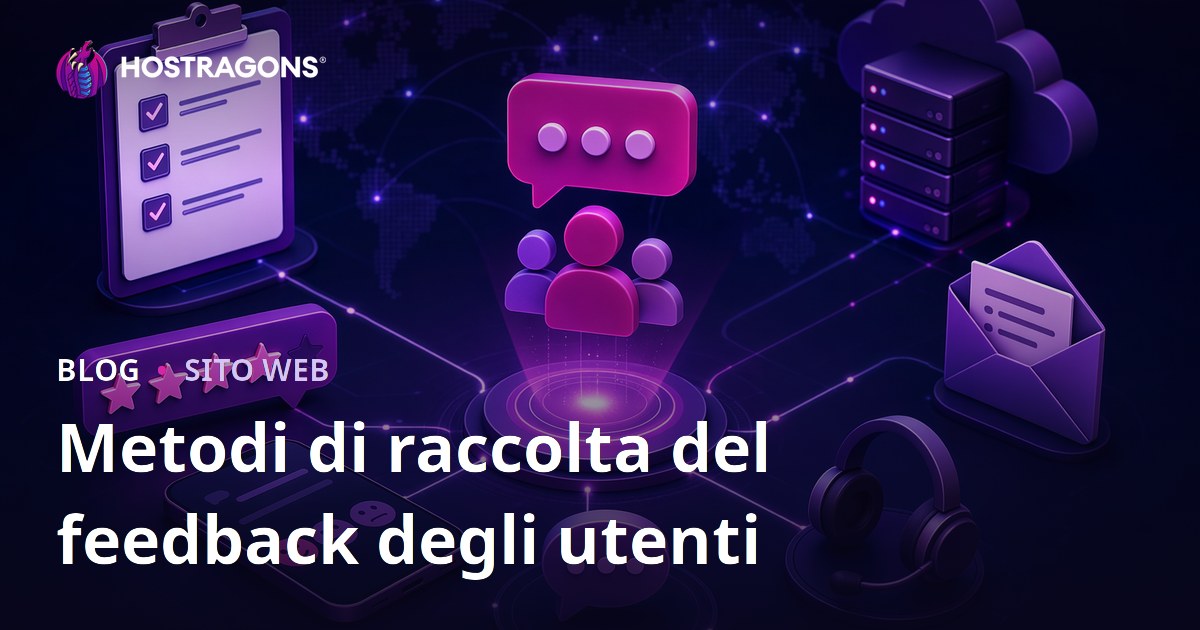 Metodi di raccolta del feedback degli utenti