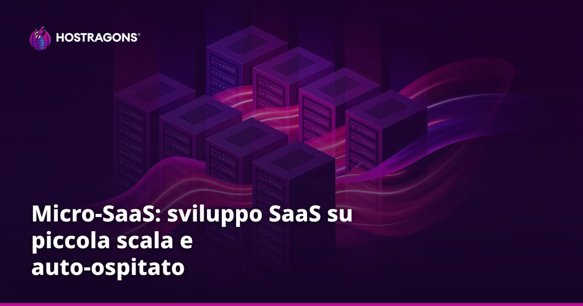 Micro-SaaS: sviluppo SaaS su piccola scala e auto-ospitato