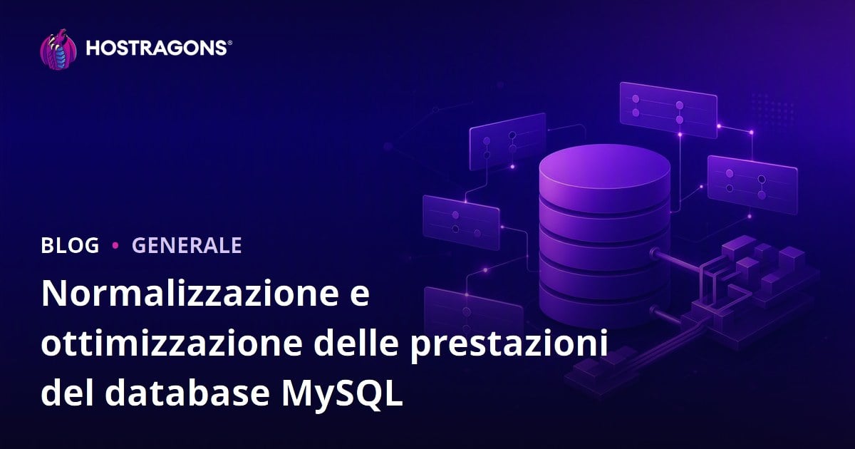 Normalizzazione e ottimizzazione delle prestazioni del database MySQL
