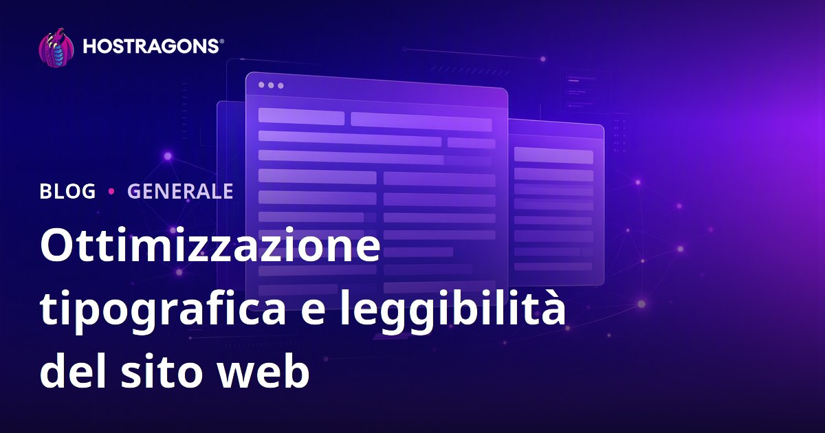 Ottimizzazione tipografica e leggibilità del sito web
