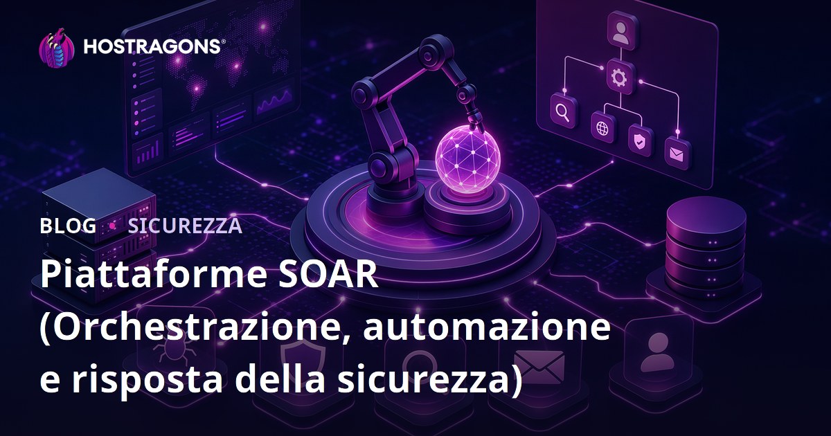 Piattaforme SOAR (Orchestrazione, automazione e risposta della sicurezza)