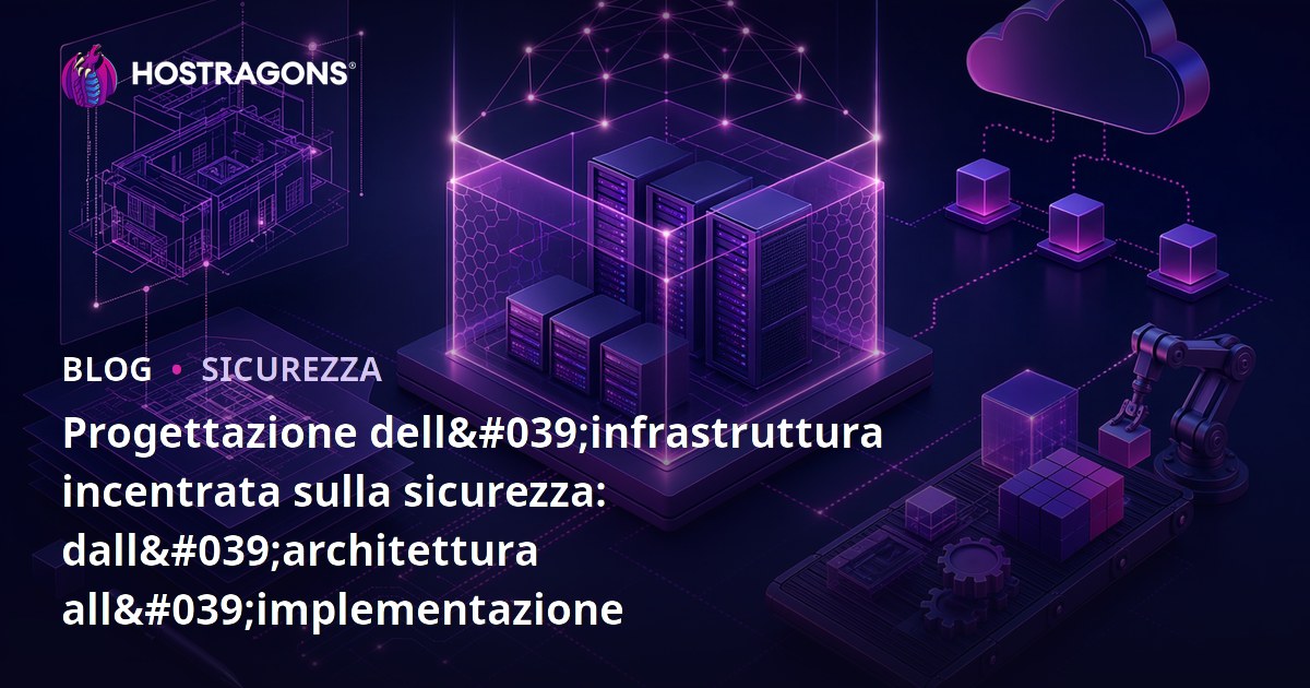 Progettazione dell'infrastruttura incentrata sulla sicurezza: dall'architettura all'implementazione