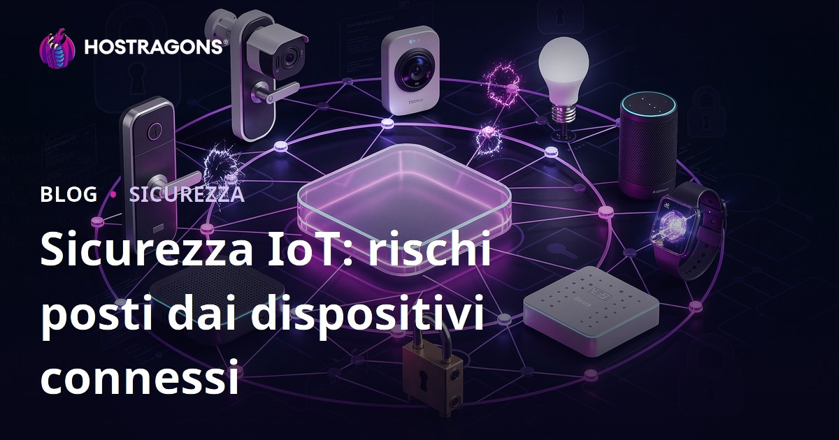 Sicurezza IoT: rischi posti dai dispositivi connessi