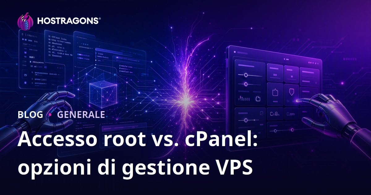 Accesso root vs. cPanel: opzioni di gestione VPS