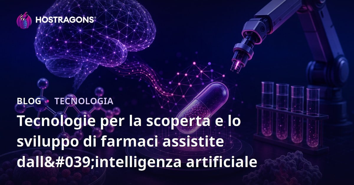 Tecnologie per la scoperta e lo sviluppo di farmaci assistite dall'intelligenza artificiale