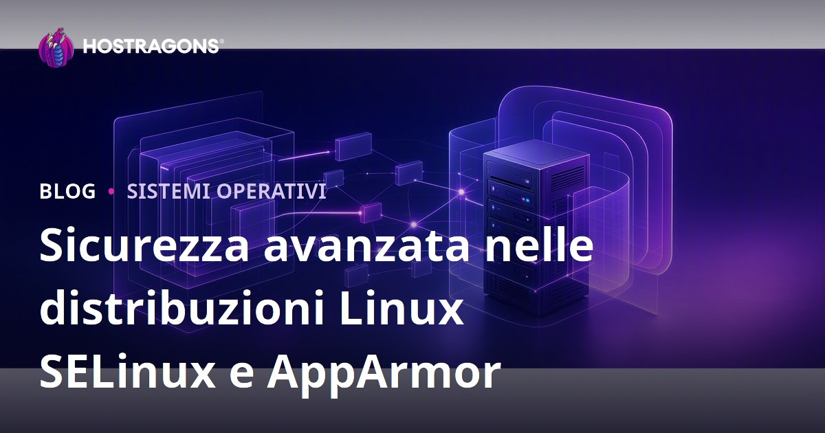 Sicurezza avanzata nelle distribuzioni Linux SELinux e AppArmor