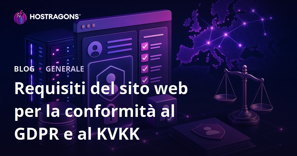 Requisiti del sito web per la conformità al GDPR e al KVKK