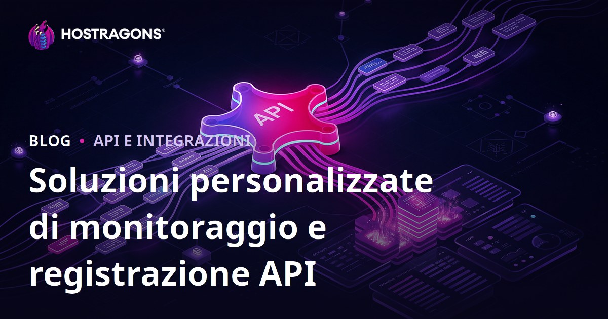Soluzioni personalizzate di monitoraggio e registrazione API