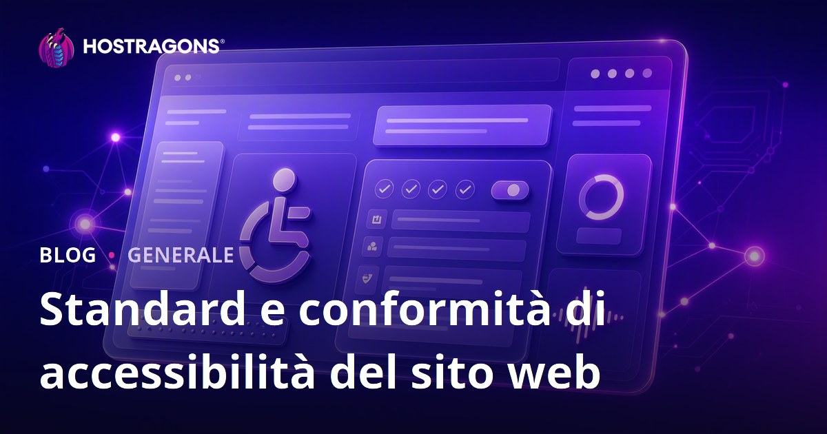 Standard e conformità di accessibilità del sito web