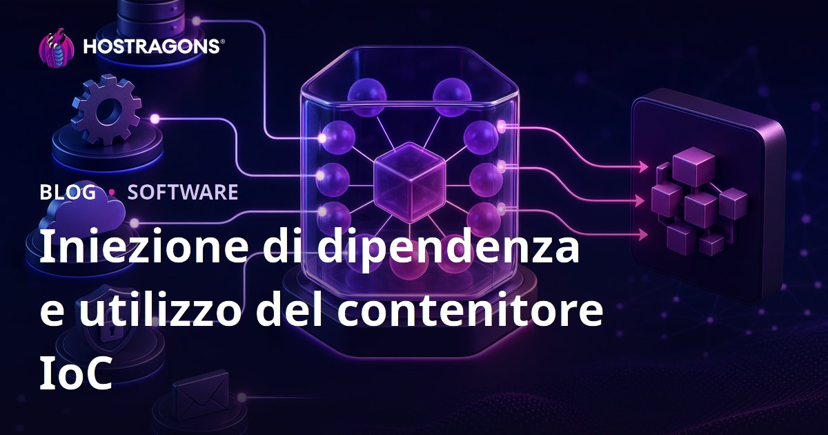 Iniezione di dipendenza e utilizzo del contenitore IoC