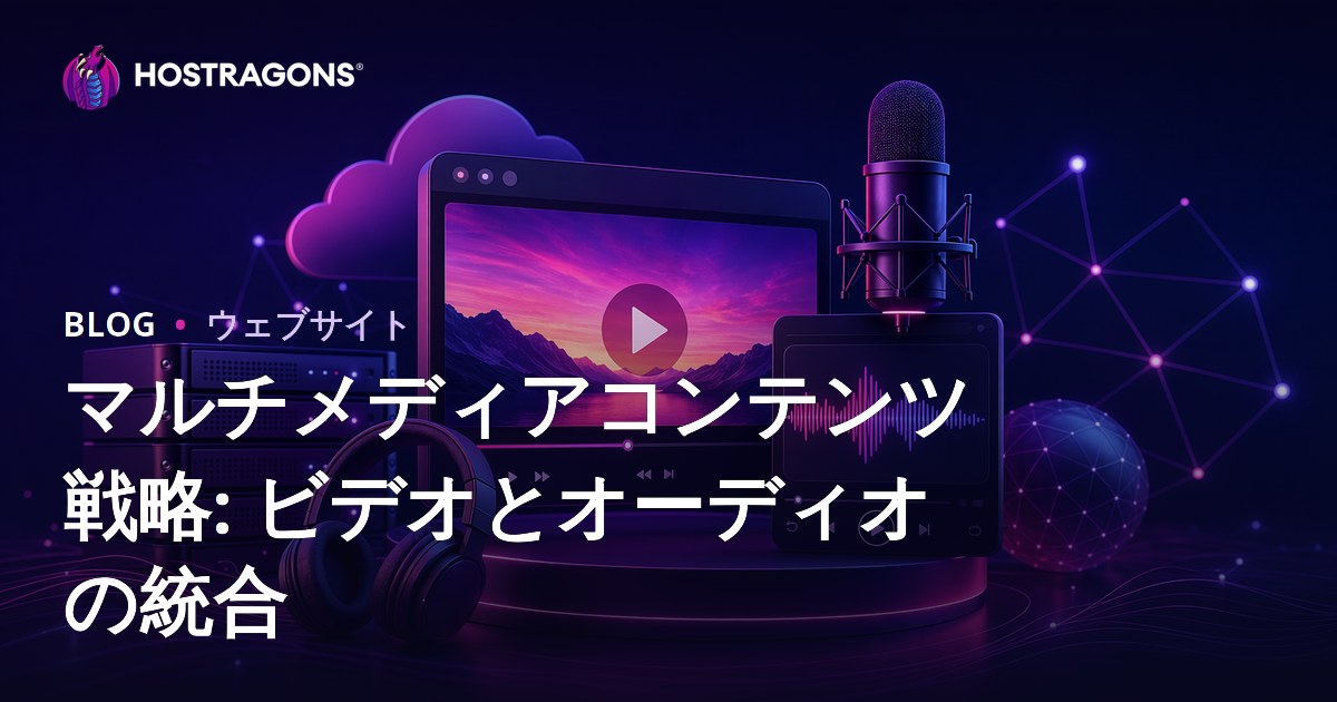 マルチメディアコンテンツ戦略: ビデオとオーディオの統合