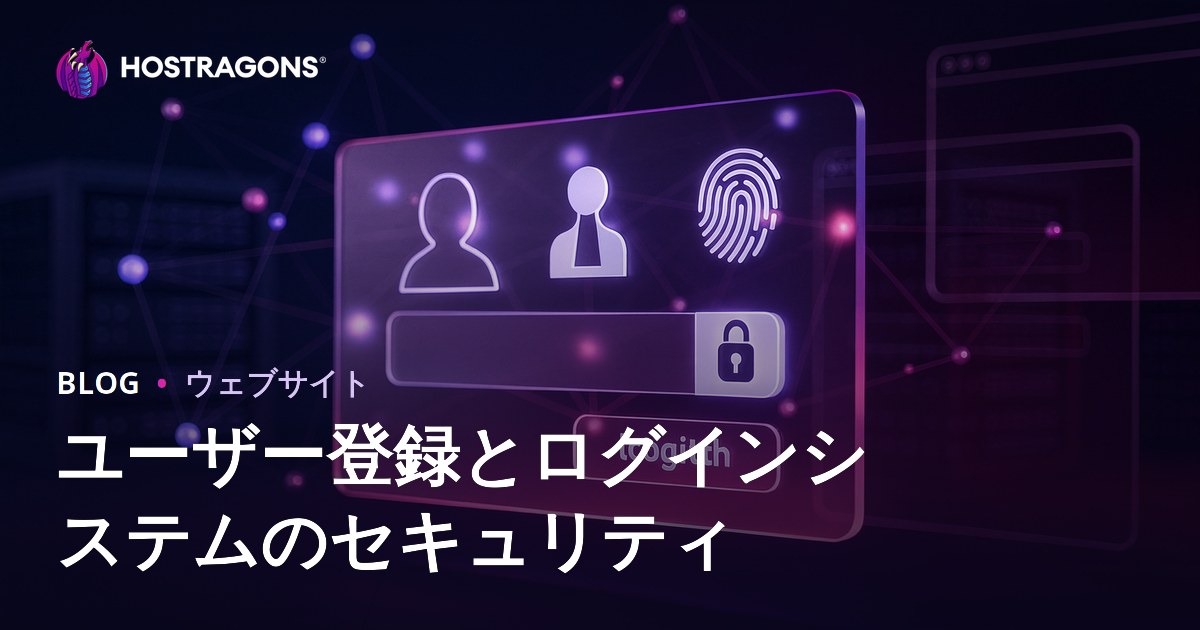 ユーザー登録とログインシステムのセキュリティ