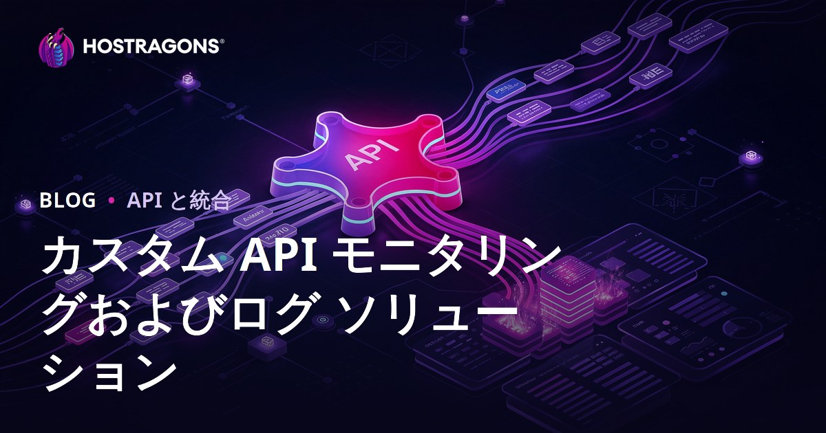 カスタム API モニタリングおよびログ ソリューション