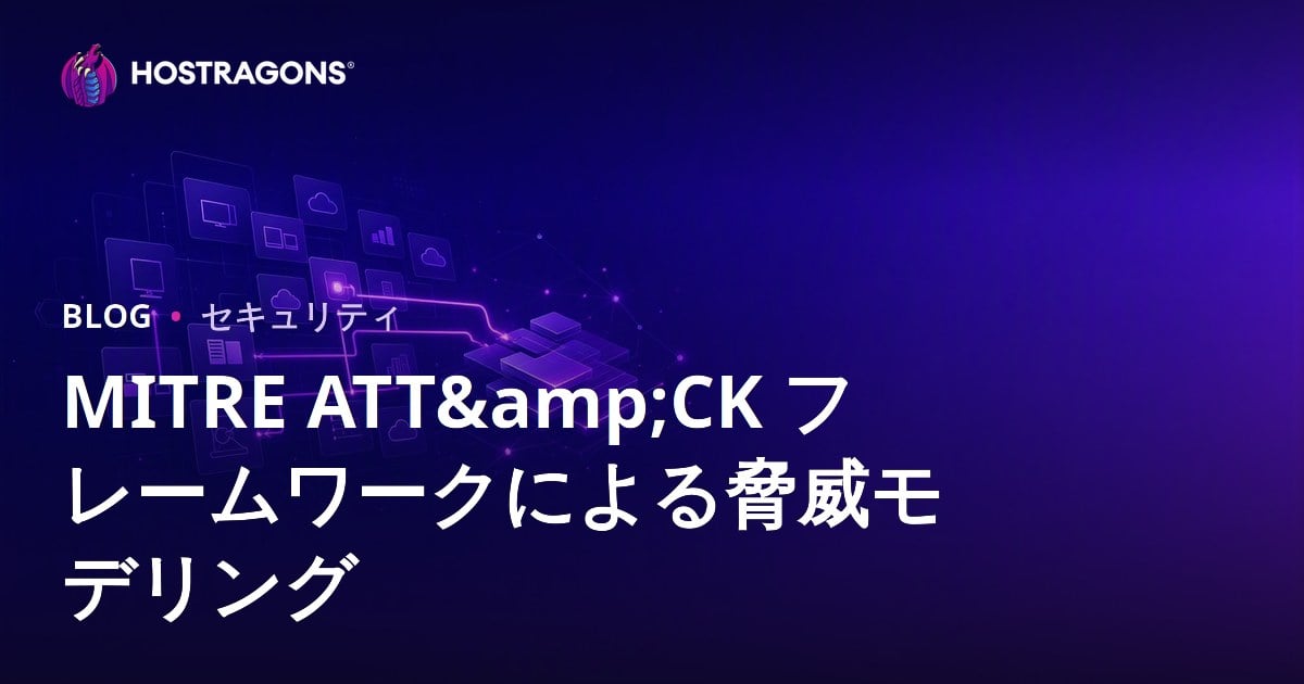 MITRE ATT&CK フレームワークによる脅威モデリング