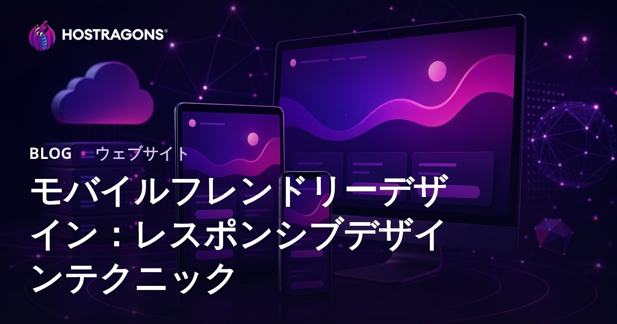 モバイルフレンドリーデザイン：レスポンシブデザインテクニック