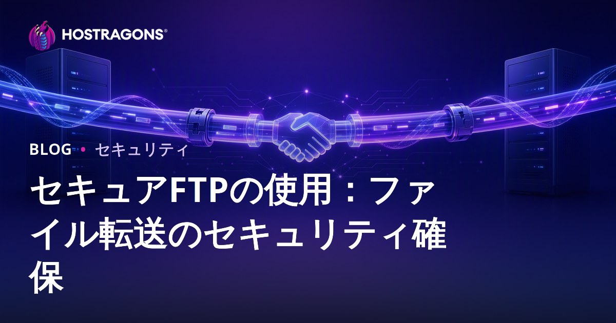セキュアFTPの使用：ファイル転送のセキュリティ確保