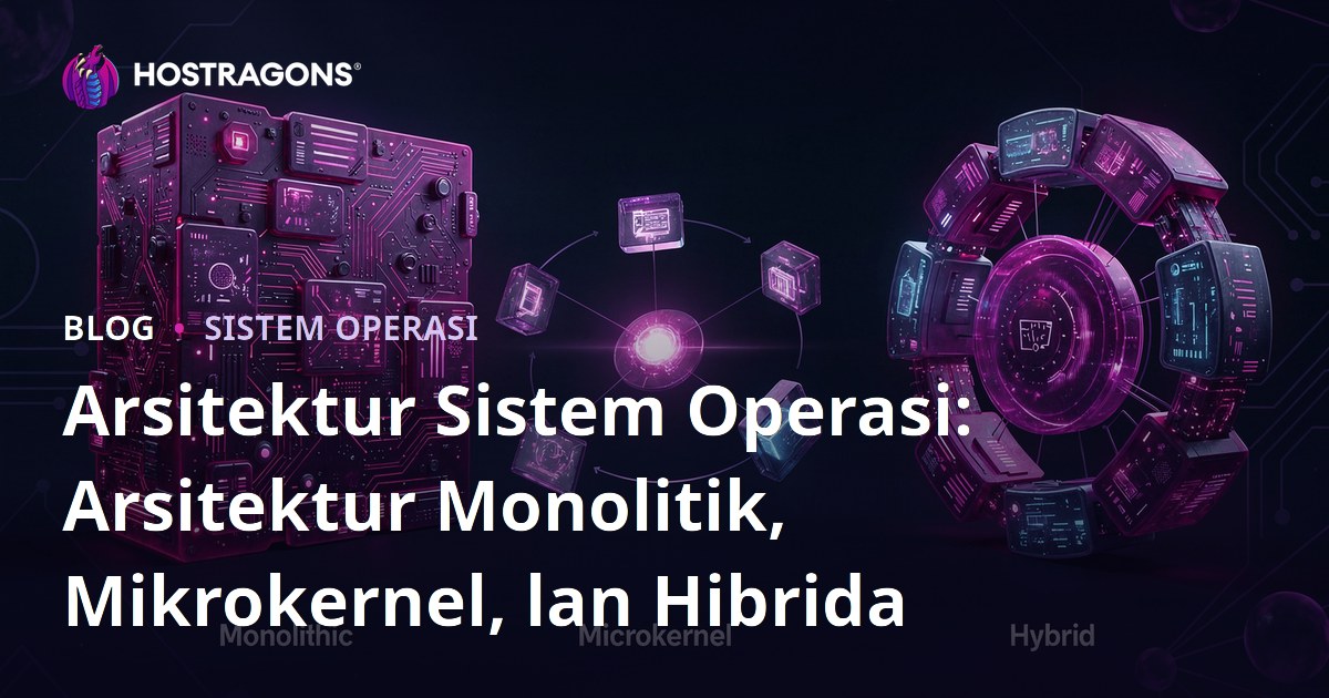 Arsitektur Sistem Operasi: Arsitektur Monolitik, Mikrokernel, lan Hibrida