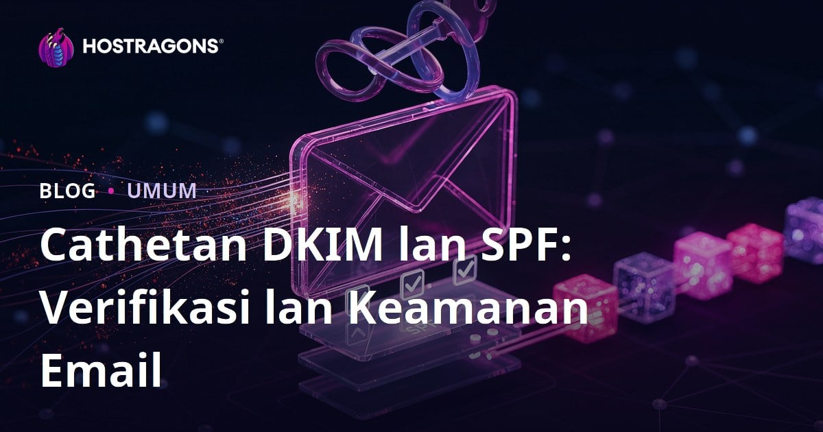 Cathetan DKIM lan SPF: Verifikasi lan Keamanan Email