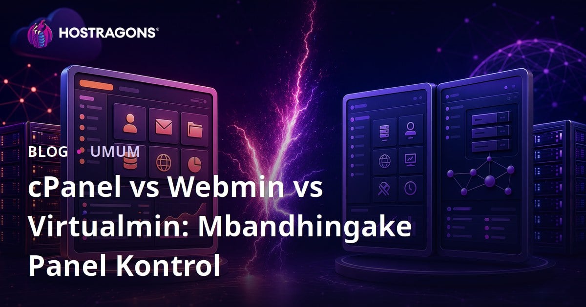 cPanel vs Webmin vs Virtualmin: Mbandhingake Panel Kontrol