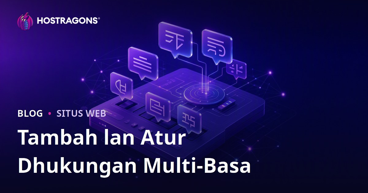 Tambah lan Atur Dhukungan Multi-Basa