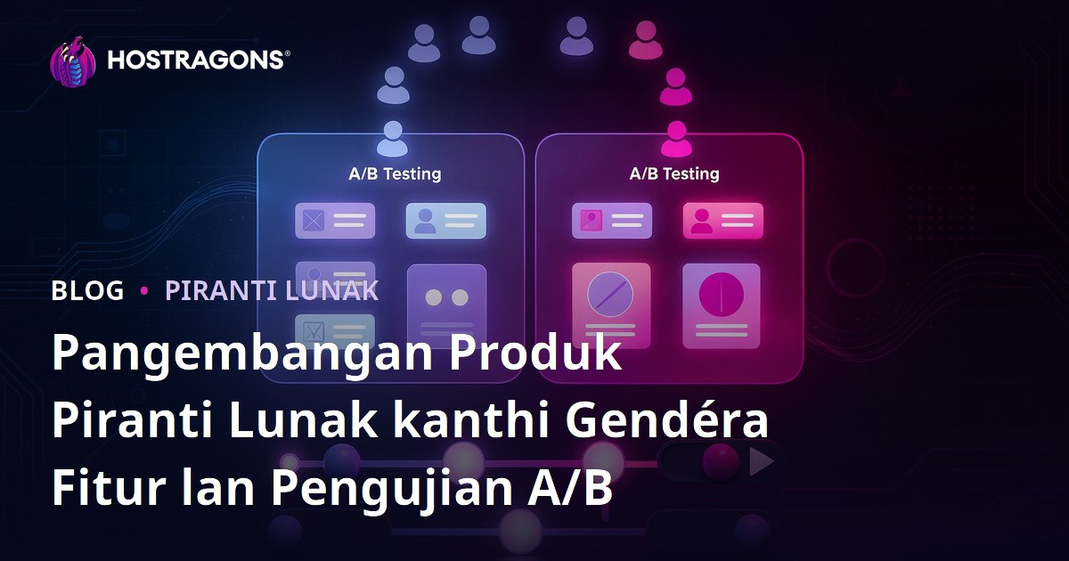 Pangembangan Produk Piranti Lunak kanthi Gendéra Fitur lan Pengujian A/B